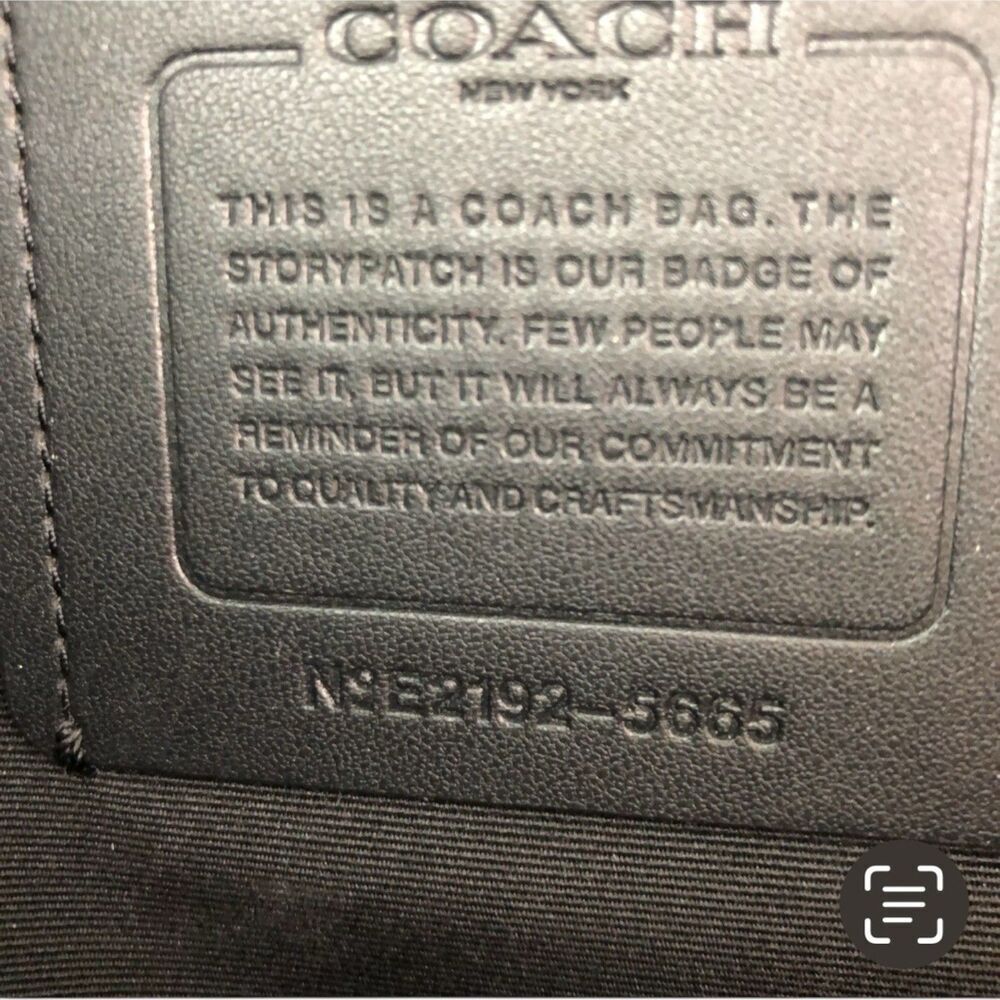COACH Rider Briefcase Crossbody Bag Mens Signature Leather Laptop Office Travel - Picture 9 of 16
